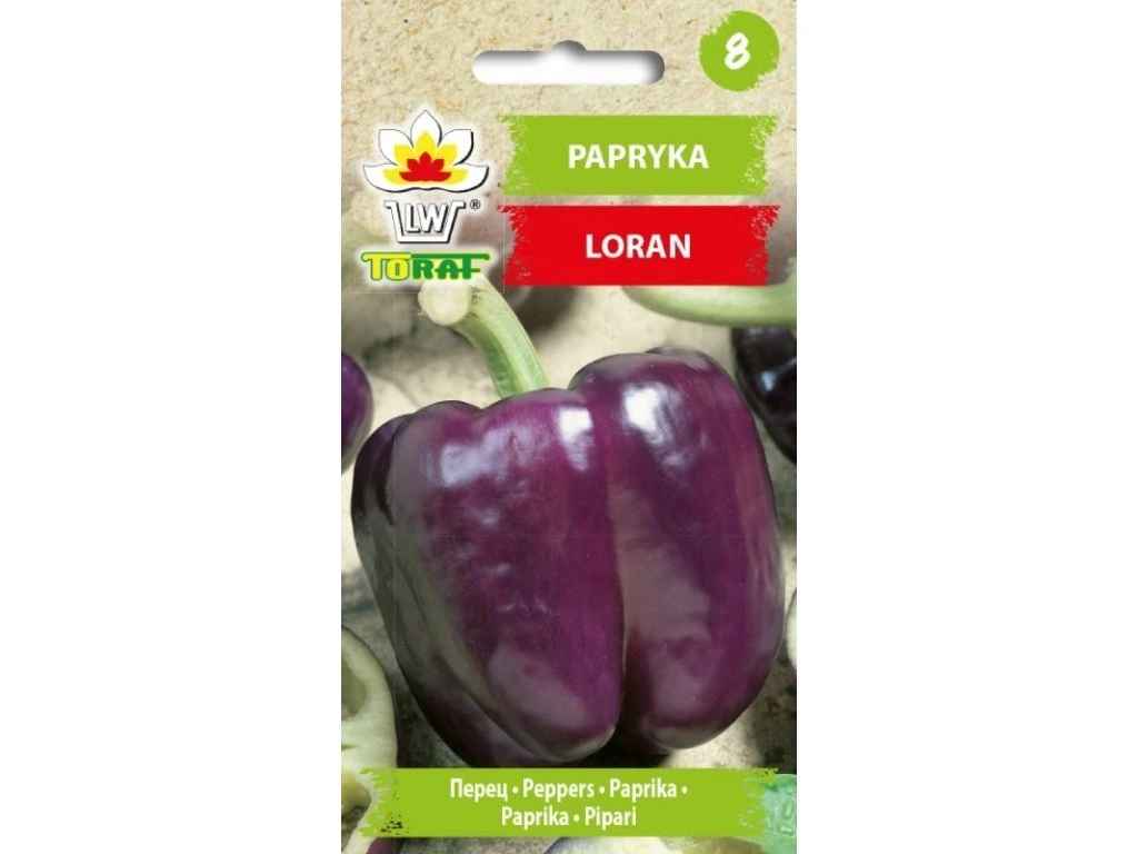 Saldžiosios paprikos "Loran" Toraf 0,3 g