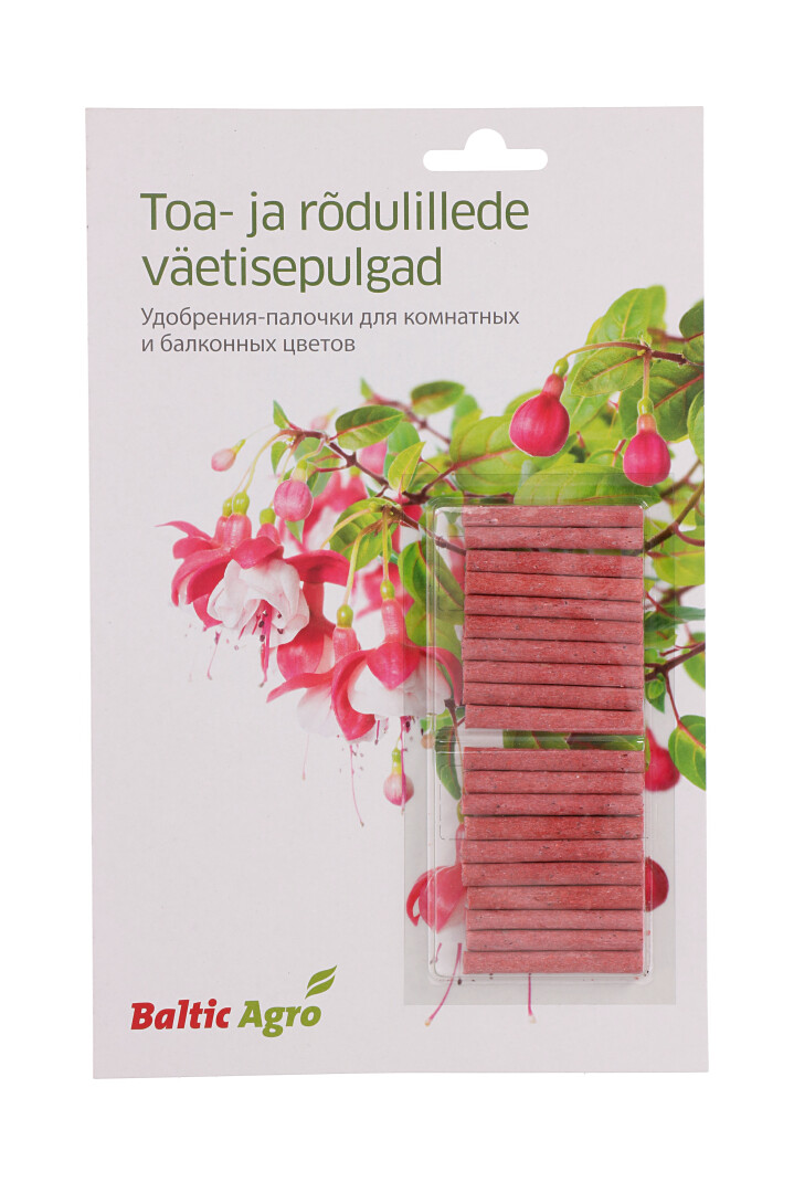 Mēslojuma stienīši istabas un balkona puķēm Baltic Agro 100 g