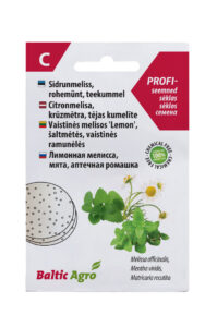 Sidrunmeliss, rohemünt, teekummel Baltic Agro