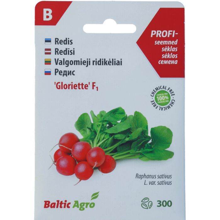 Редис "Gloriette F1" Baltic Agro 300 семян.