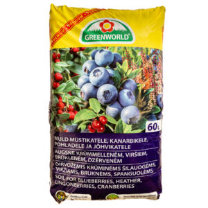 60 l dirvožemio mėlynėms, viržiams, bruknėms ir spanguolėms GREENWORLD