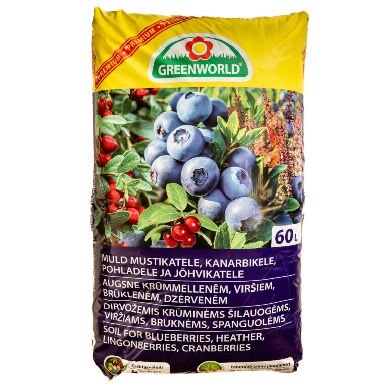 60 l dirvožemio mėlynėms, viržiams, bruknėms ir spanguolėms GREENWORLD