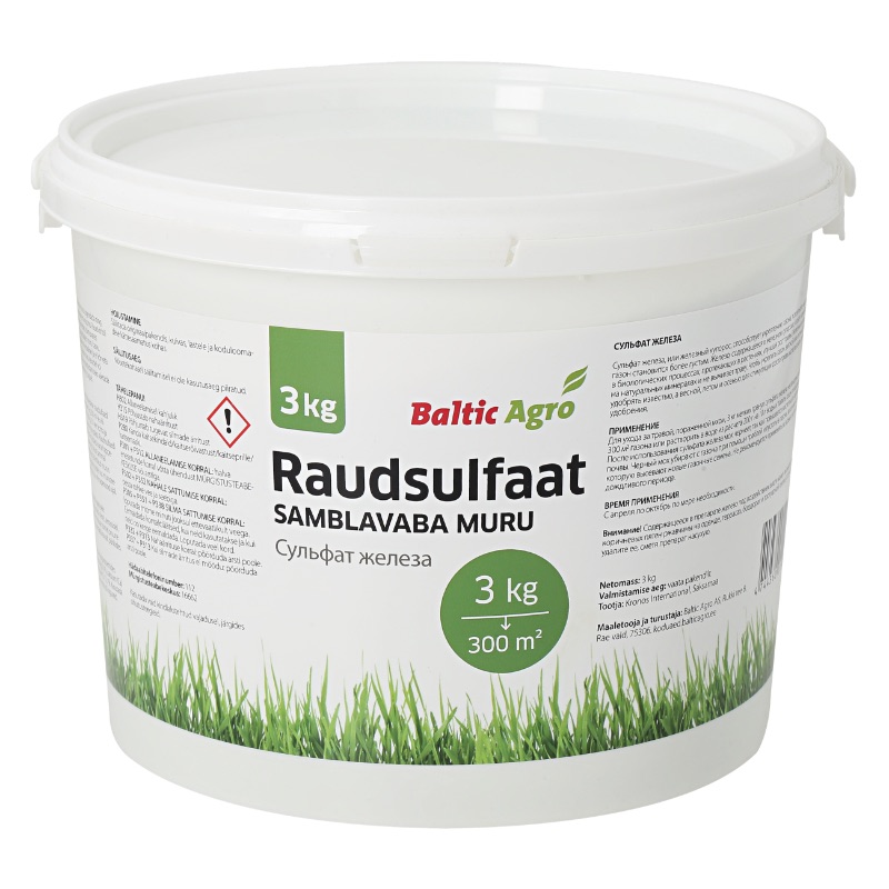 Rautasulfaatti Baltic Agro 3 kg
