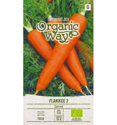 Burkāns "Flakkee 2" Organic Way 2 g