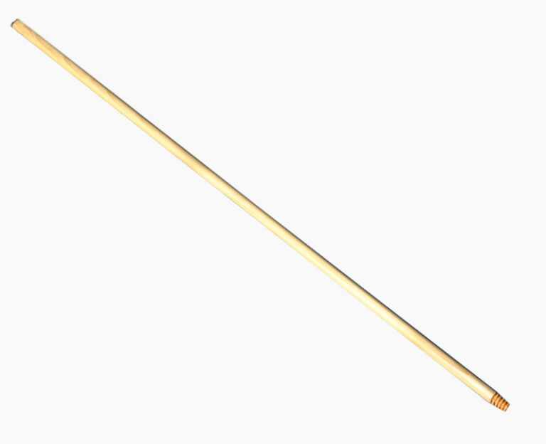 Wooden handle, threaded and varnished