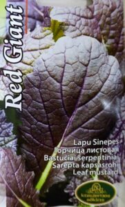 Sarepta kapsasrohi "Red Giant" KURZEMES SĒKLAS 1 g