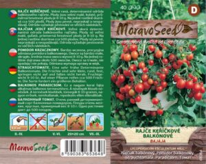Balkoninis pomidoras "Bajaja" Moravo Seed 40 sėklų