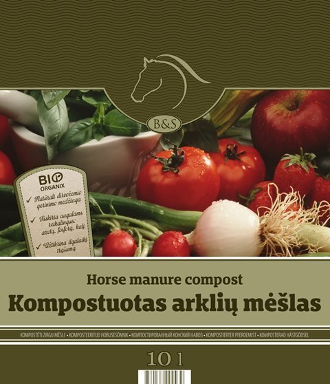 10 l kompostuoto arklių mėšlo B&S