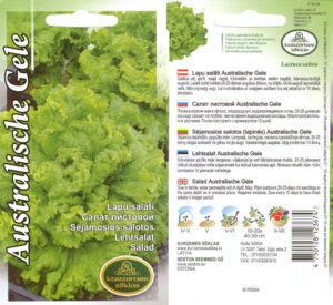 Lehtsalat "Australische Gele" KURZEMES SĒKLAS 2 g