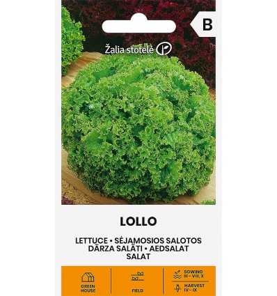 Dārza salāti "Lollo" Žalia stotele 1 g