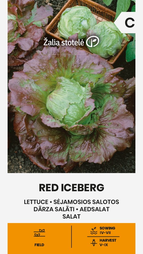 Aedsalat "Red Iceberg" Žalia stotele 1 g