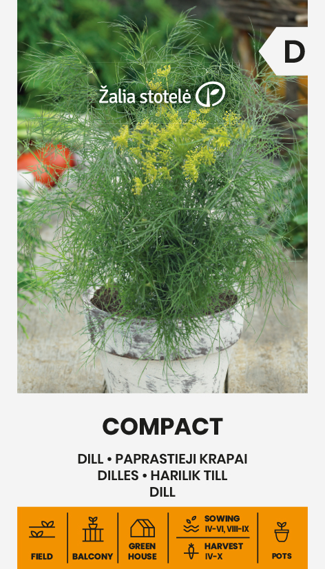 Dill "Compact" Žalia stotele 2 g