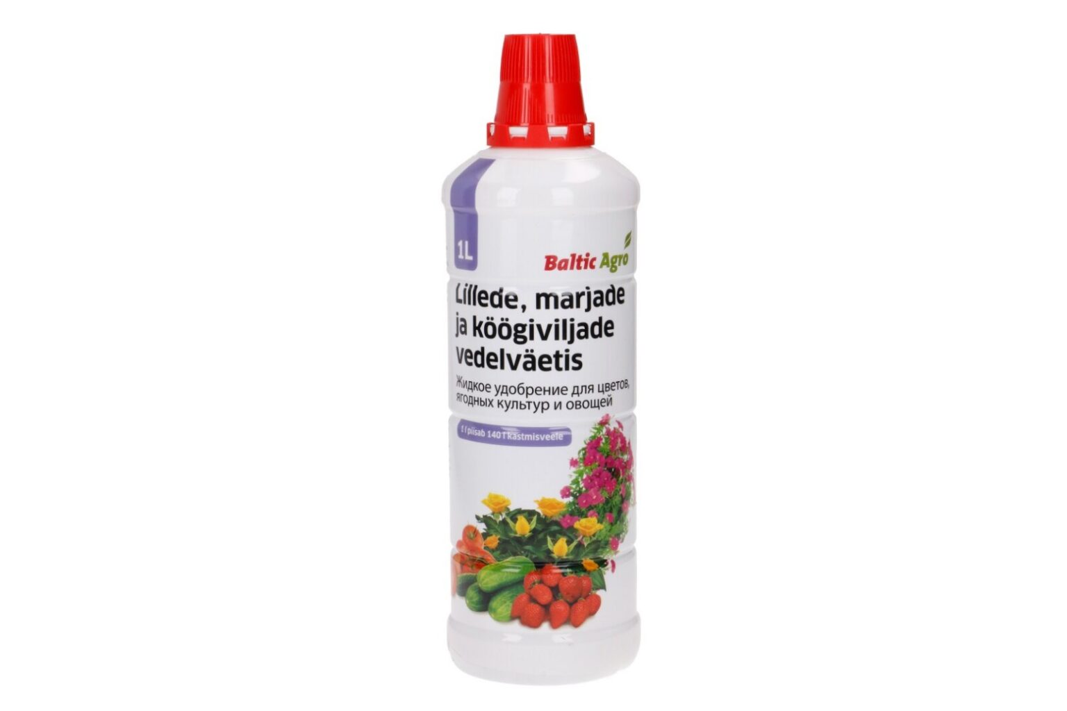 Liquid fertiliser for flowers, berries and vegetables, 1 l, Baltic Agro