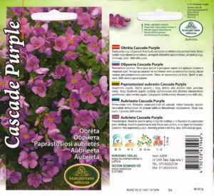 Aubrieeta "Cascade Purple" KURZEMES SĒKLAS 0,1 g