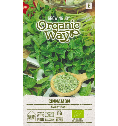 Sweet basil "Cinnamon", 0.5 g, Organic Way