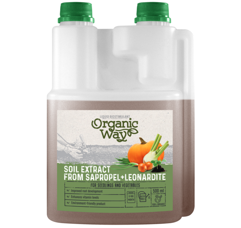 Biostimulant from sapropelite and leonardite Organic Way 500 ml