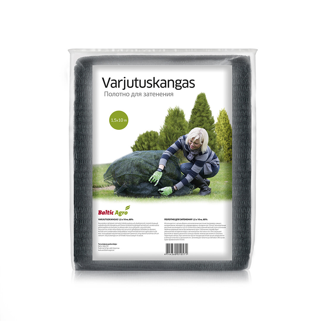 Varjostuskangas Baltic Agro 1,5 x 10 m