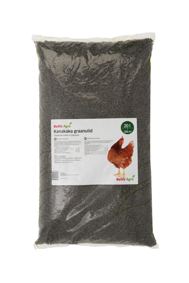 Vistu mēslu granulas Baltic Agro 20 l