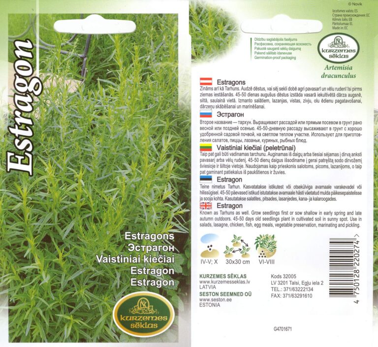 Estragon KURZEMES SEKLAS 0,2 g