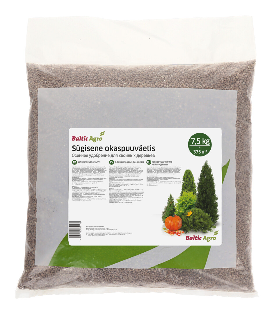 Sügisene okaspuuväetis Baltic Agro 7,5kg