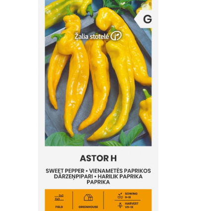 Paprika "Astor H" Žalia stotele 0,1 g
