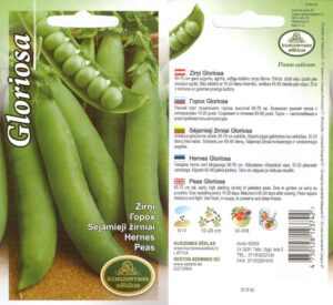 Zirņi "Gloriosa" KURZEMES SĒKLAS 15 g