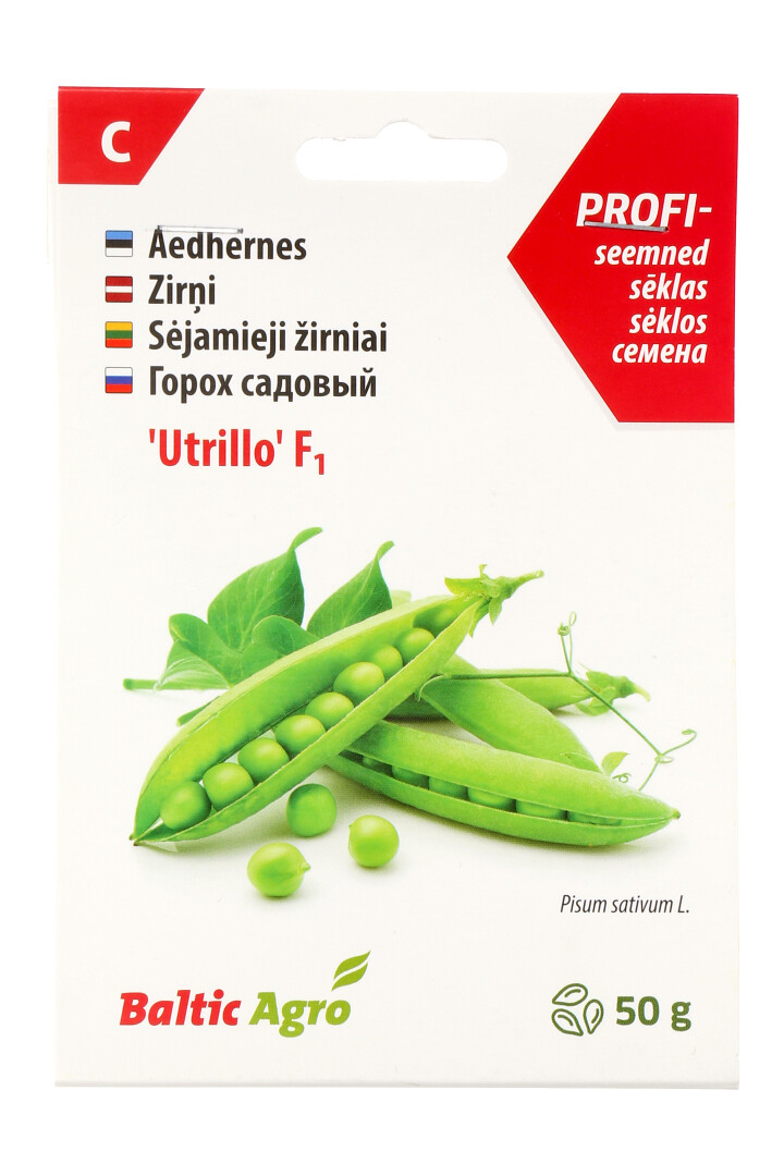 Садовый горошек "Utrillo F1" Baltic Agro 60 семян.