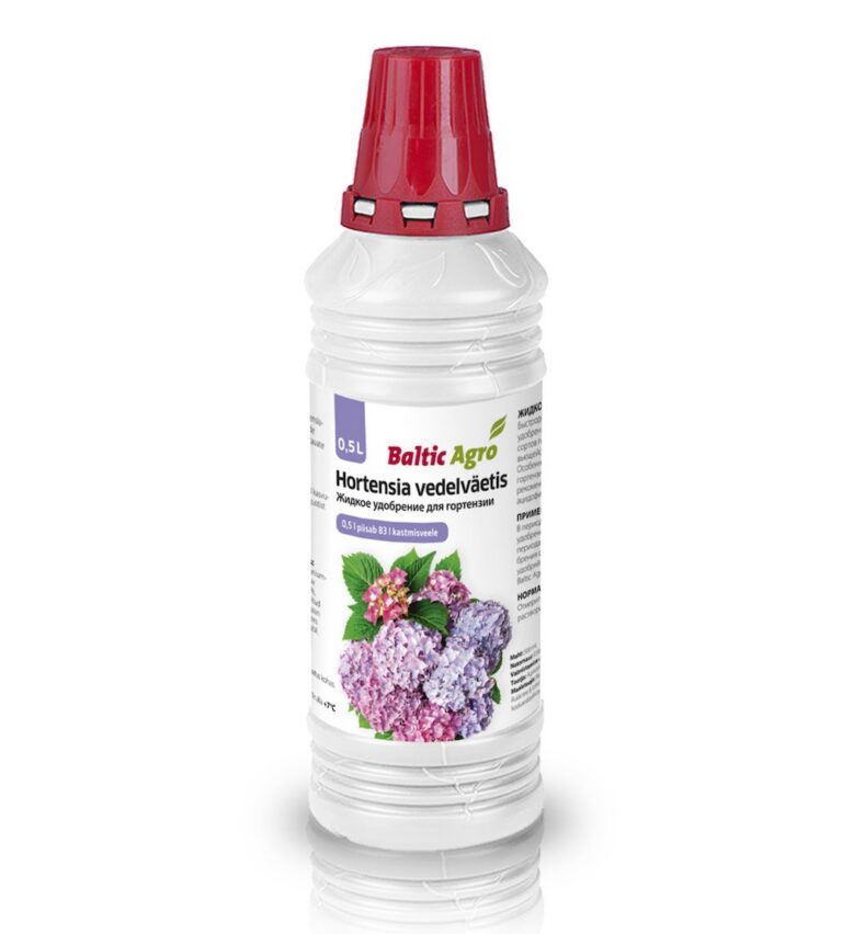 Жидкое удобрение для гортензий Baltic Agro 0,5 л