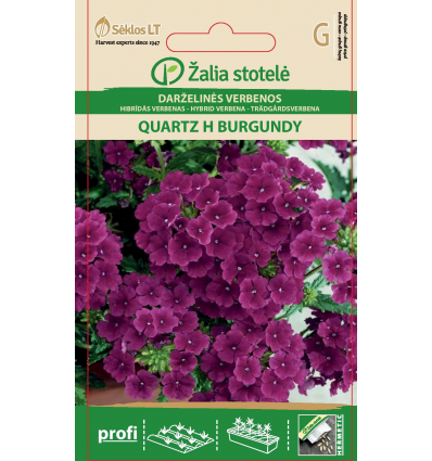 Aed-raudürt "Quartz H Burgundy" Žalia stotele 15 s.