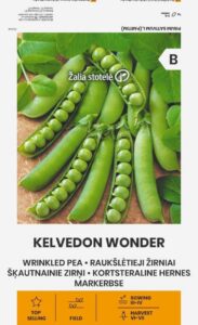 Zirņi "Kelvedon Wonder" Žalia stotele 20 g