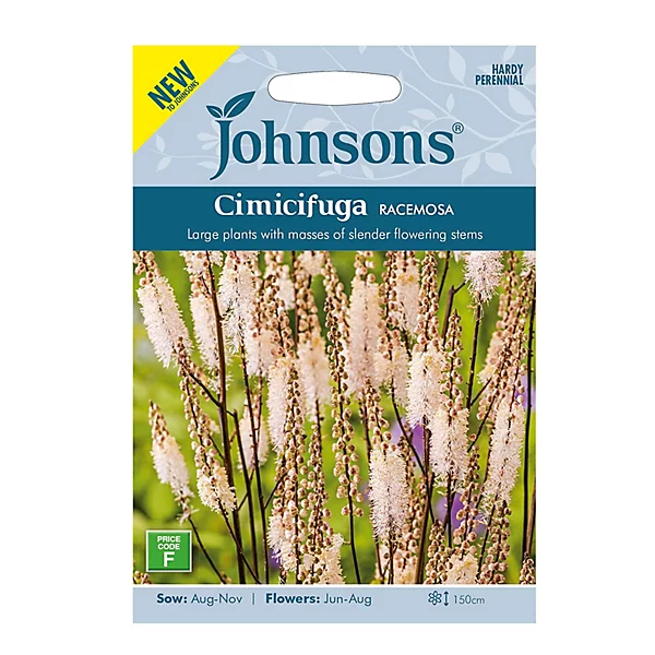Kekėtoji juodžolė (Cimicifuga) Johnsons 50 sėklų