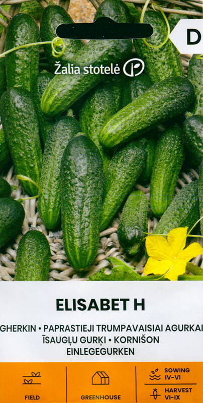 Agurkų kornišonas "Elisabet H" Žalia stotele 0,5g