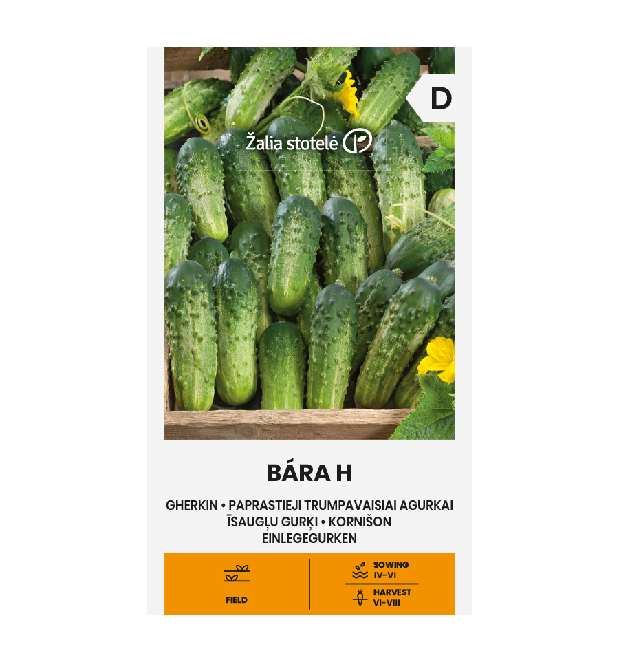 Огурец "Bara H" F1, 0,5 г, Žalia stotelė