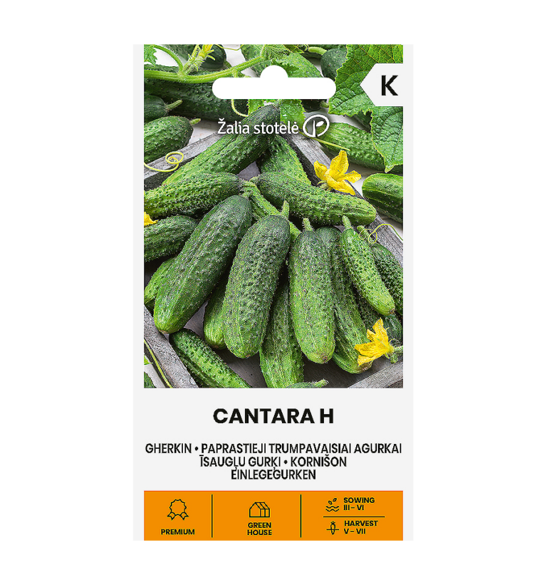 Kurk kornišon "Cantara H" Žalia stotele 0,4 g