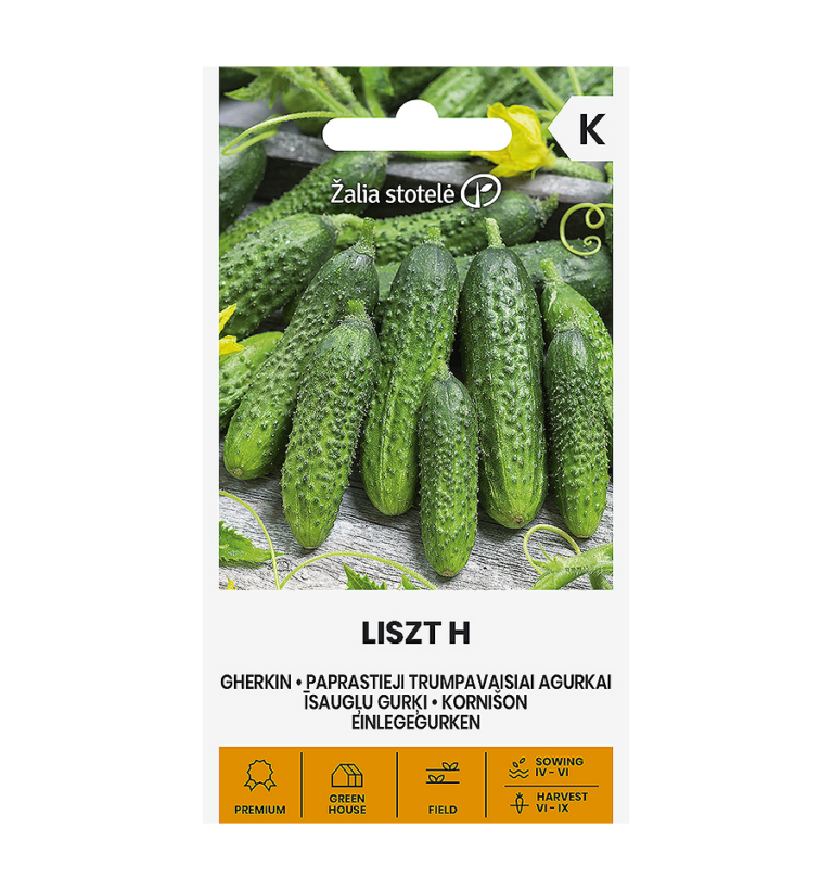 Kurk kornišon "Liszt H" Žalia stotele 0,5 g