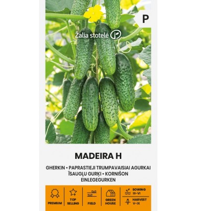 Огурец-корнишон "Madeira H" Žalia stotele 0,4 г
