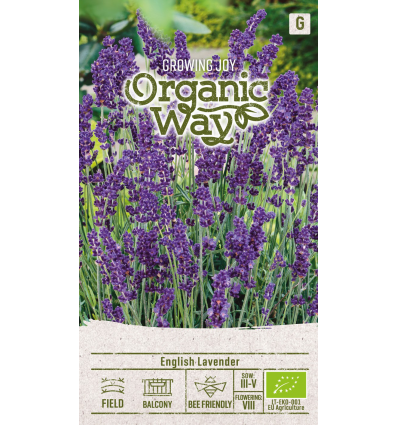 Siauralapė levanda Organic Way 0,4 g