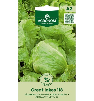 Dārza salāti "Great lakes 118" 1g Agronom