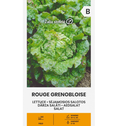 Dārza salāti "Rouge Grenobloise" 1g Žalia stotele