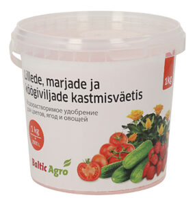 Lillede, marjade ja köögiviljade kastmisväetist Baltic Agro 1 kg
