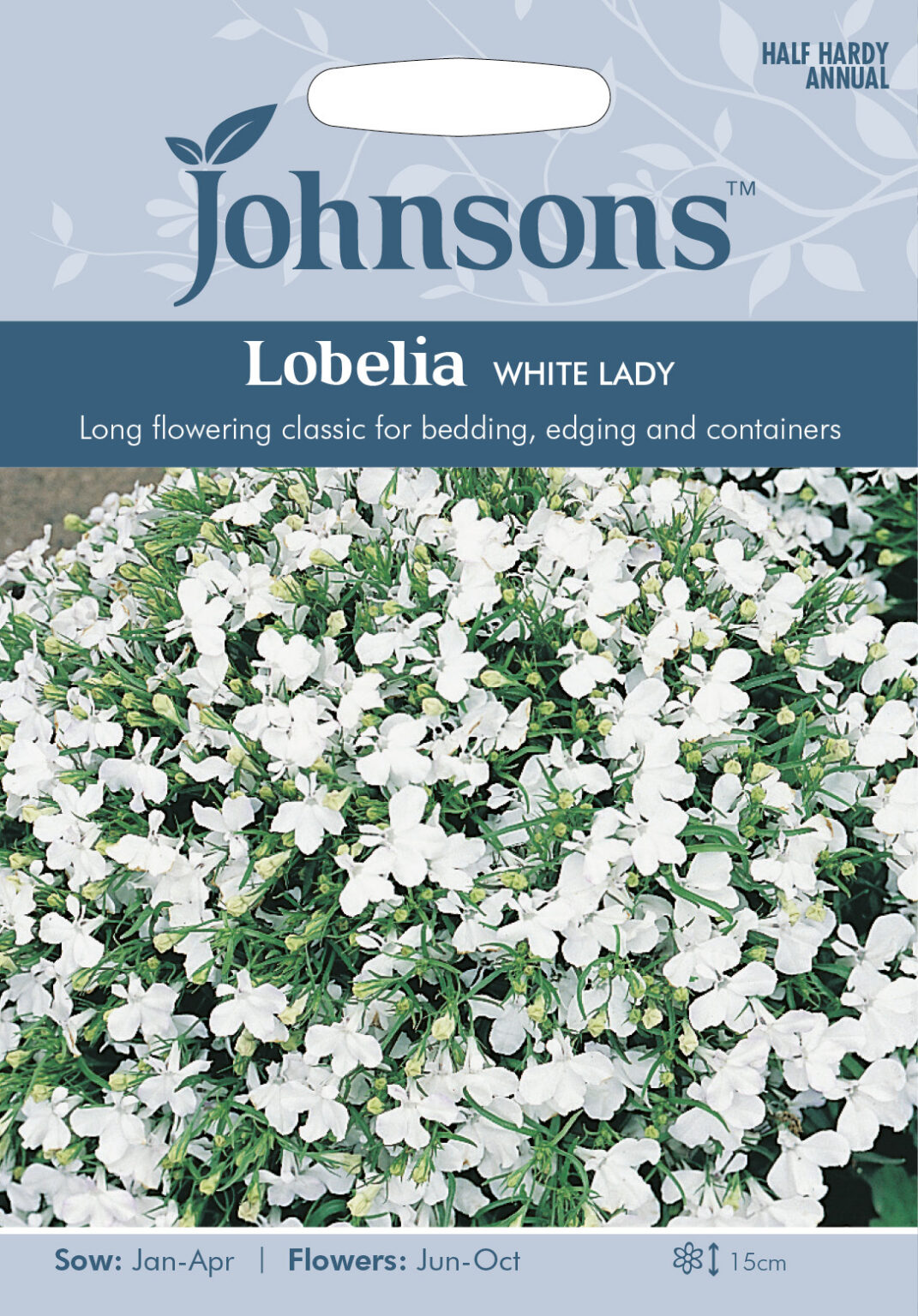Lobelija "White Lady" Johnsons 2500 sėklų