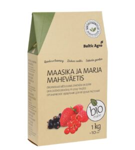 Organiskais zemeņu un ogu mēslojums Baltic Agro 1 kg