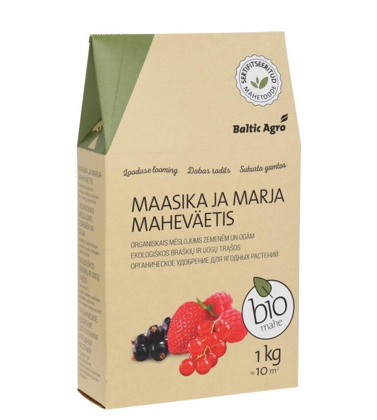 Organiskais zemeņu un ogu mēslojums Baltic Agro 1 kg