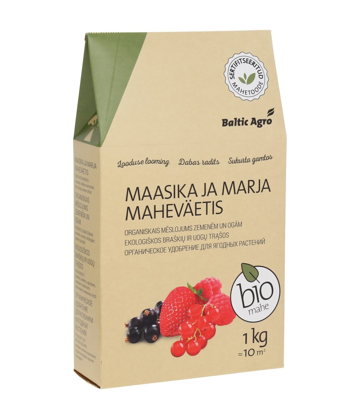 Luomu mansikka- ja marjalannoite Baltic Agro 1 kg