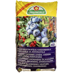 60 l dirvožemio mėlynėms, viržiams, bruknėms ir spanguolėms GREENWORLD