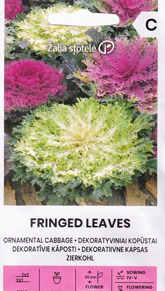 Dekoratiivkapsas "Fringed Leaves" Žalia stotele 0,3 g
