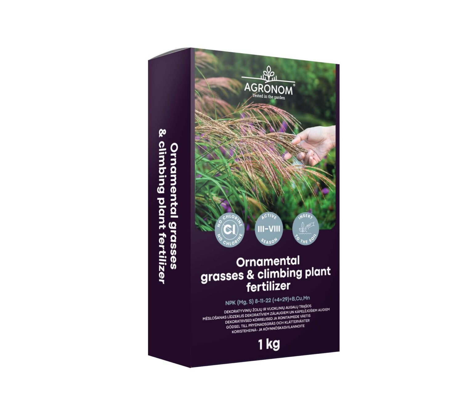 Fertiliser for ornamental grasses and herbaceous plants, 1 kg, AGRONOM