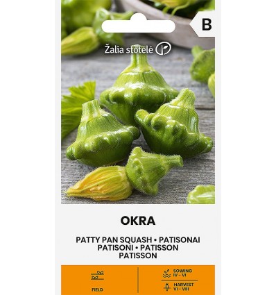 Patisson "Okra" Žalia stotele 1.5 g