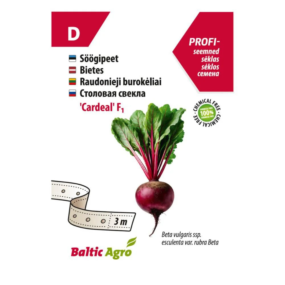 Bietes "Cardeal F1" Baltic Agro 3 m