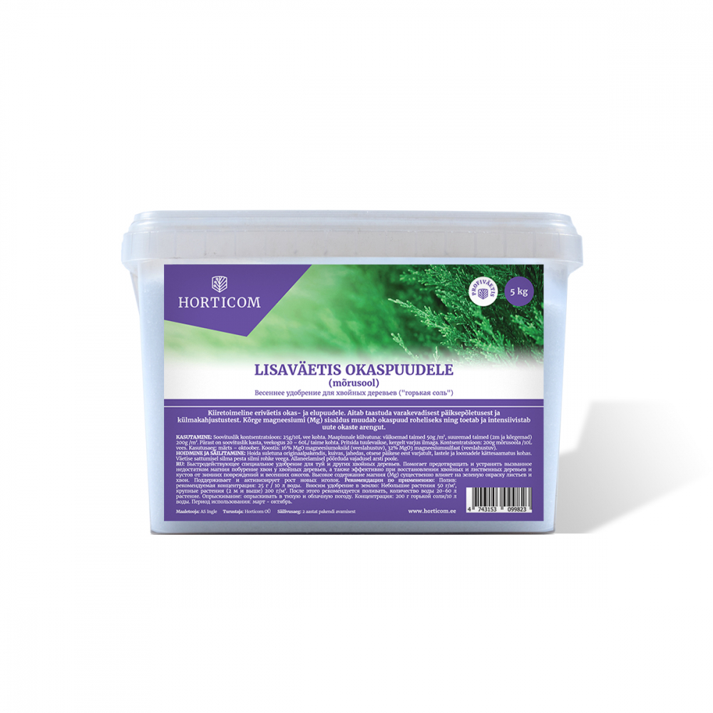 Lisaväetis okaspuudele HORTICOM 2 kg